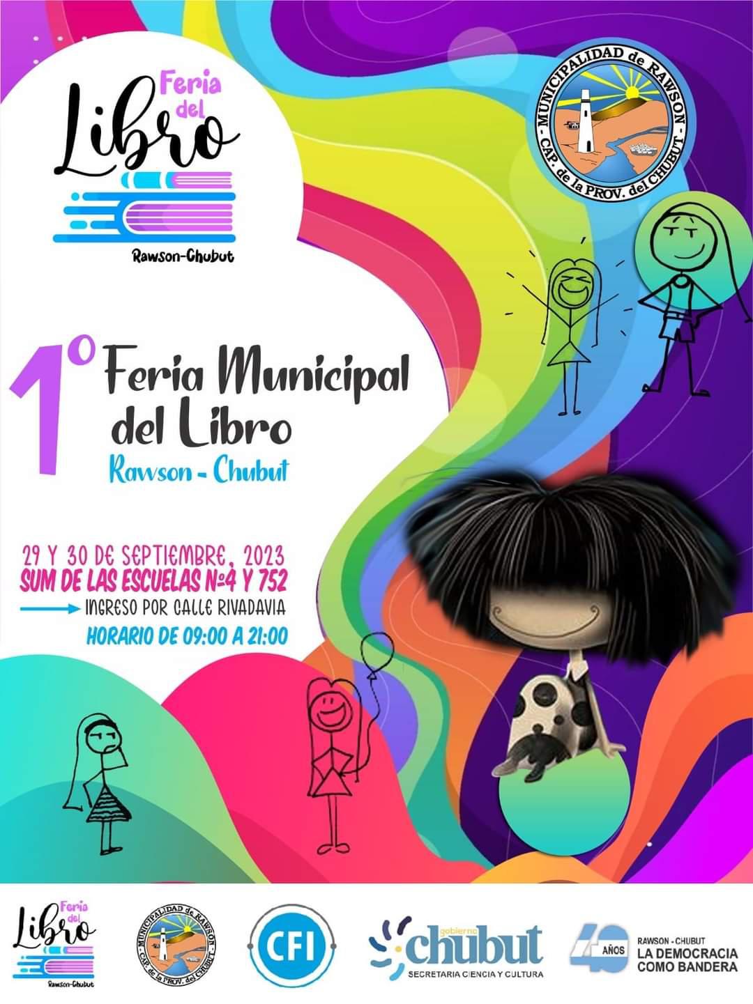 La primera Feria Municipal del Libro de Rawson contará con la presencia ...