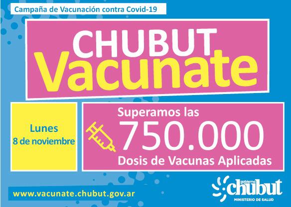 vacunacion covid chubut, 8 de noviembre