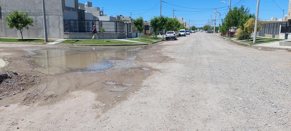 Falta de pavimento Trelew