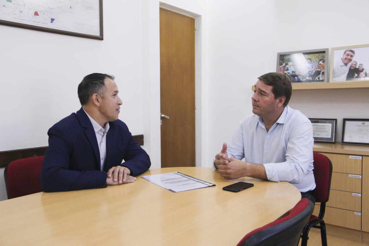 Damiáb Biss junto a Pablo Diorio