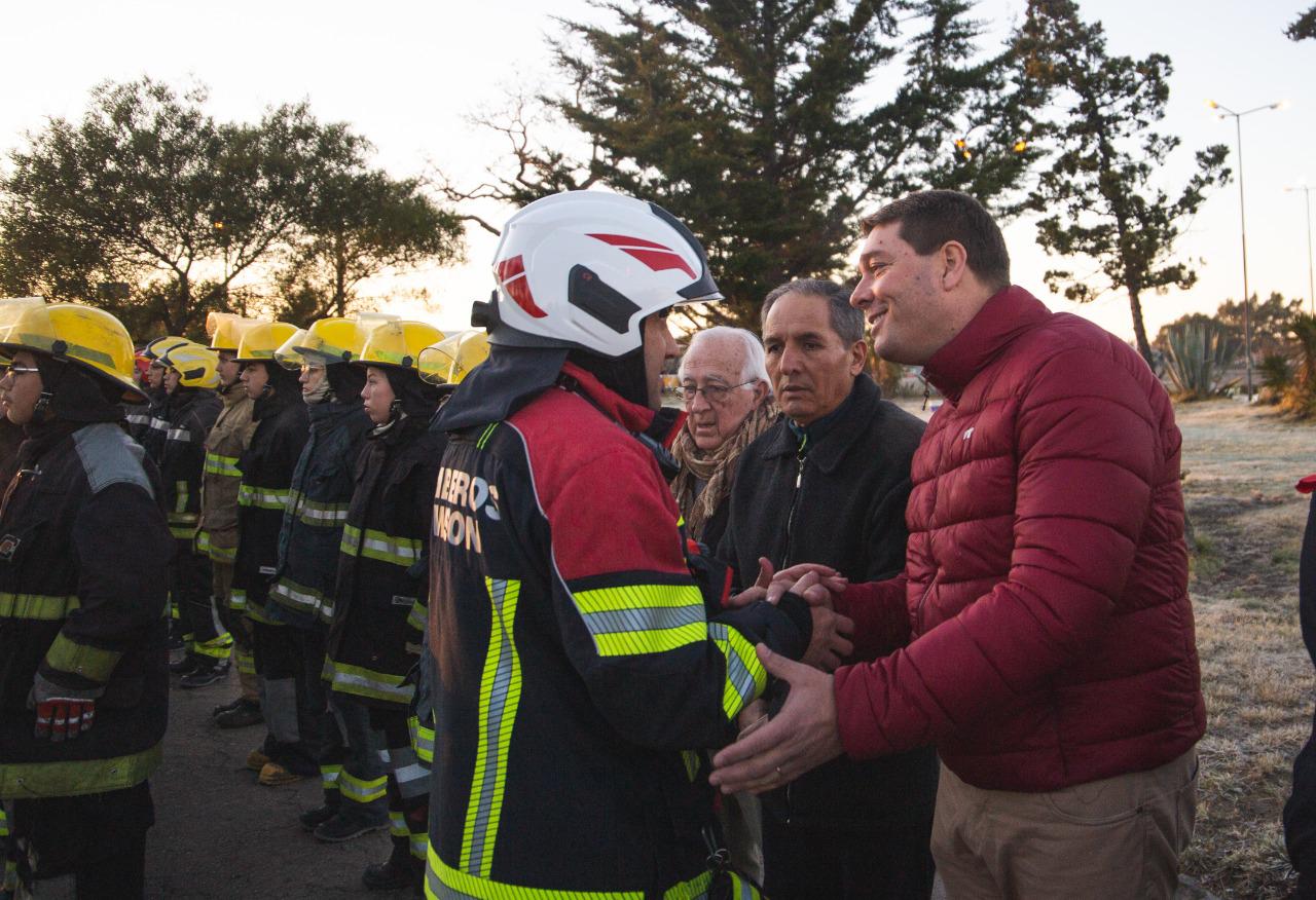 Biss acompaño el Día del Bombero Voluntario