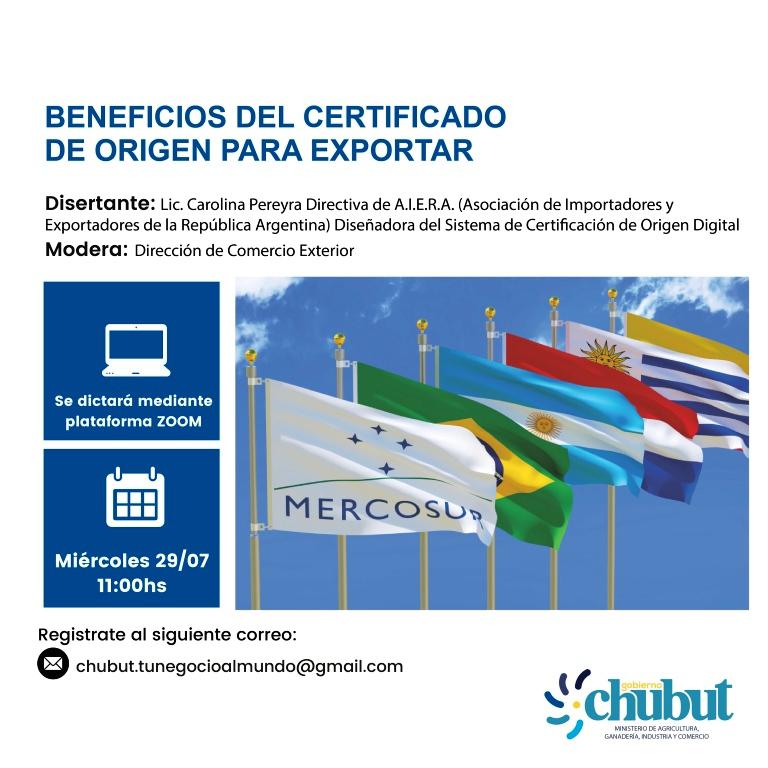 charla certif de origen export