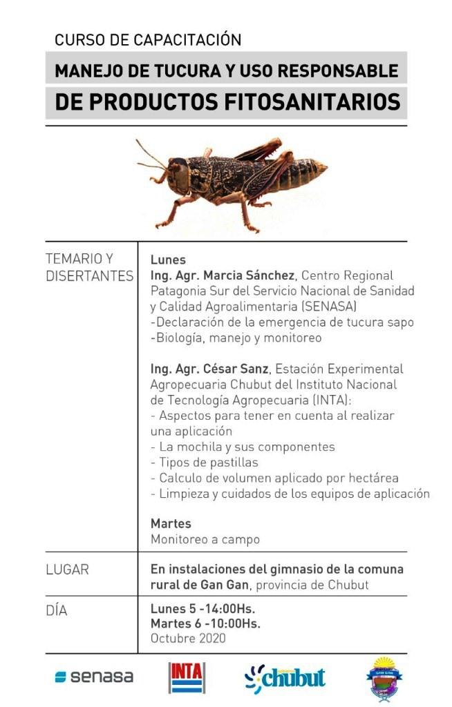 Gan Gan. Capacitación sobre control y monitoreo de tucura