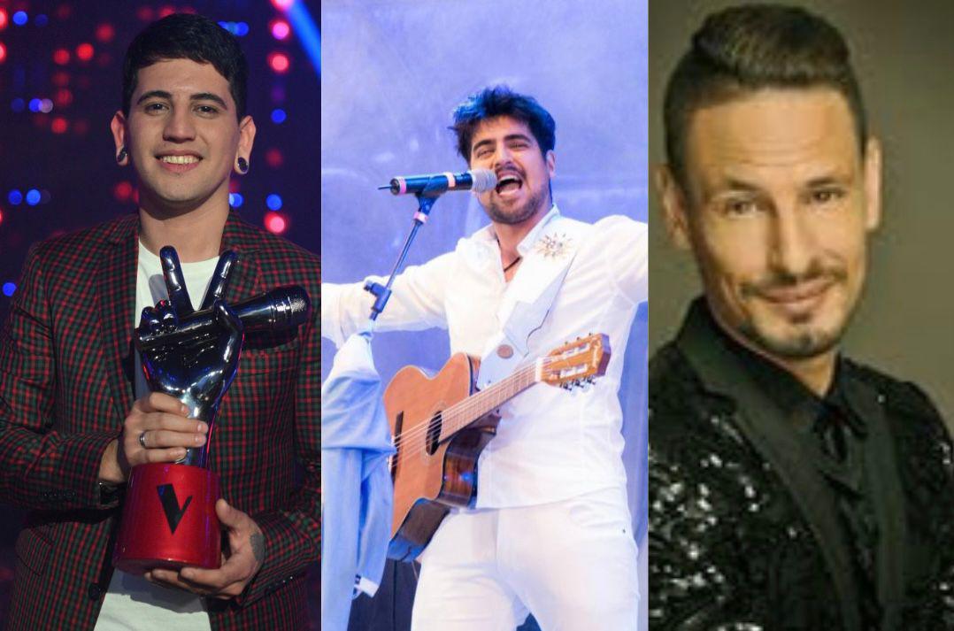 Yhosva Montoya, Yoel Hernánez y Rodrigo Tapari