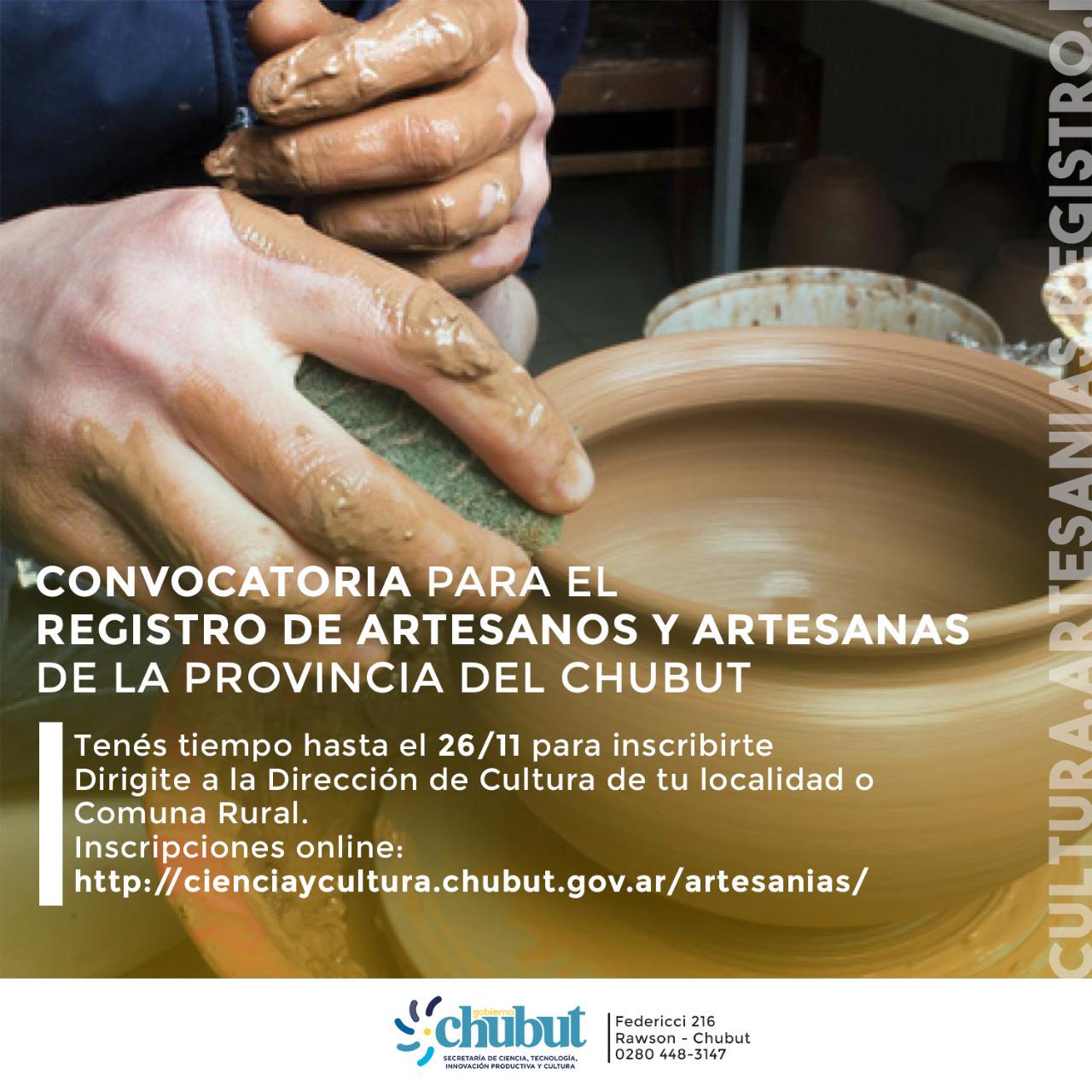 Foto convocatoria a registro de artesanos
