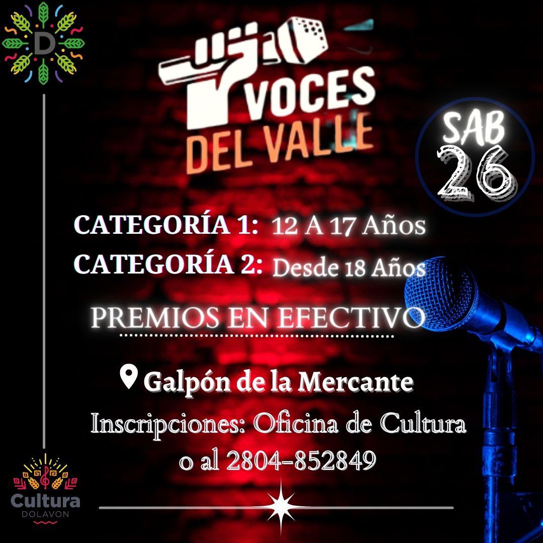 Flyer Voces del Valle