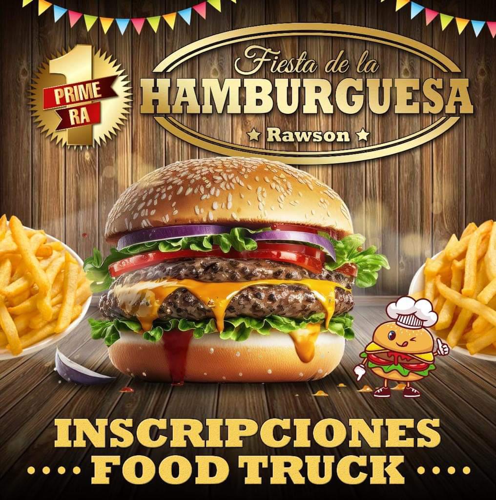 Flyer Inscripciones Food Trucks - Fiesta de la Hamburguesa
