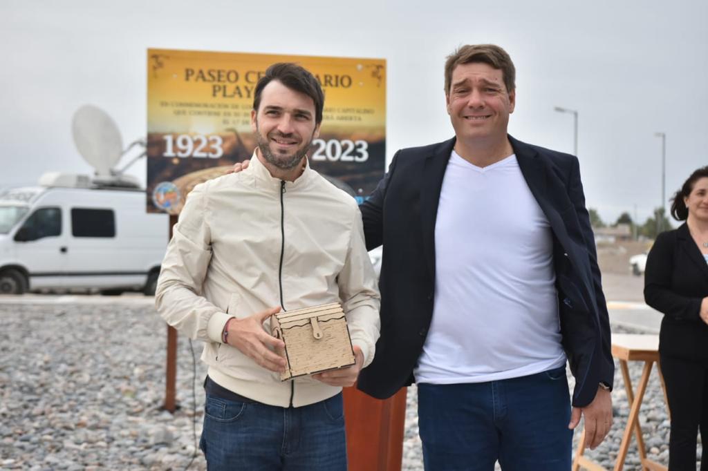 Biss y Torres inauguraron la primera etapa del Paseo Centenario en Playa Unión (1)