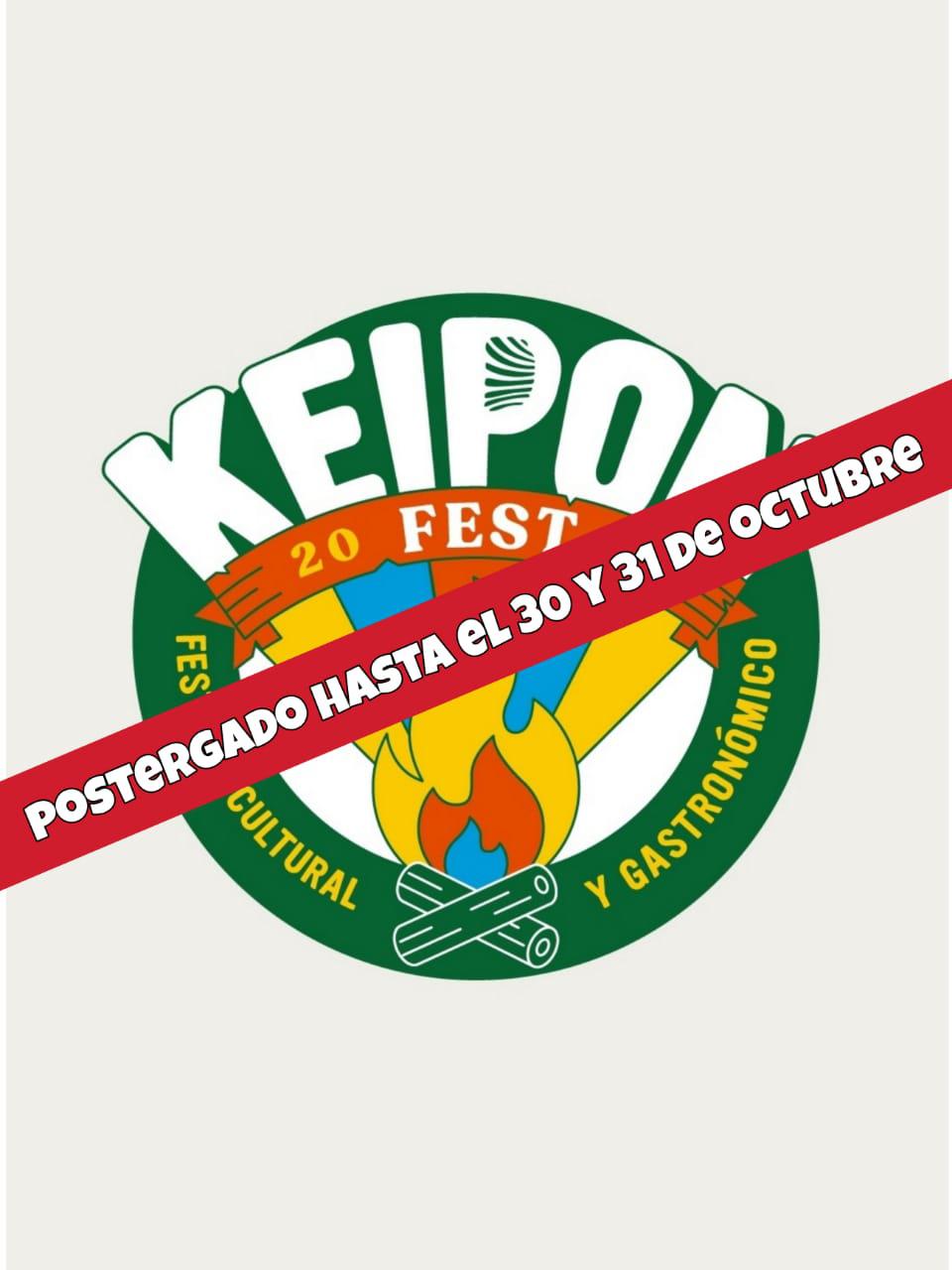 Flyer postergación Keipon