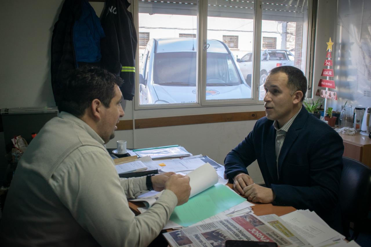 Miguel Larrauri junto a Pablo Diorio