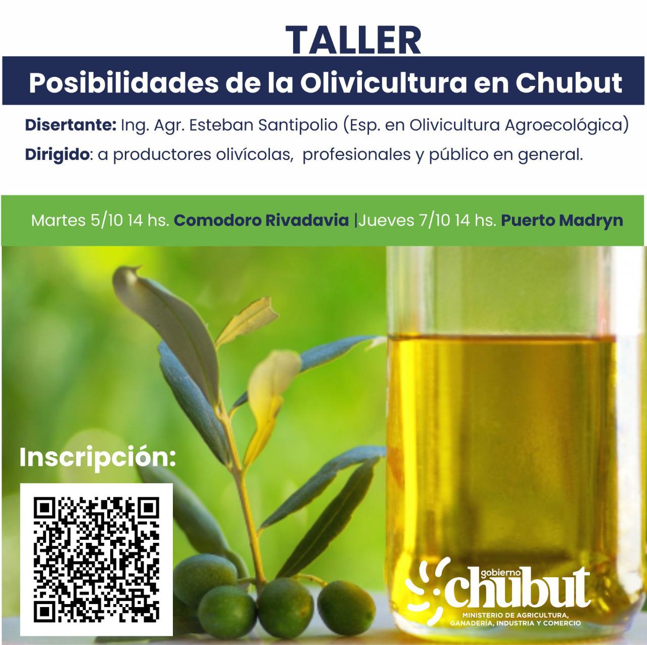 taller sobre olivicultura en Chubut