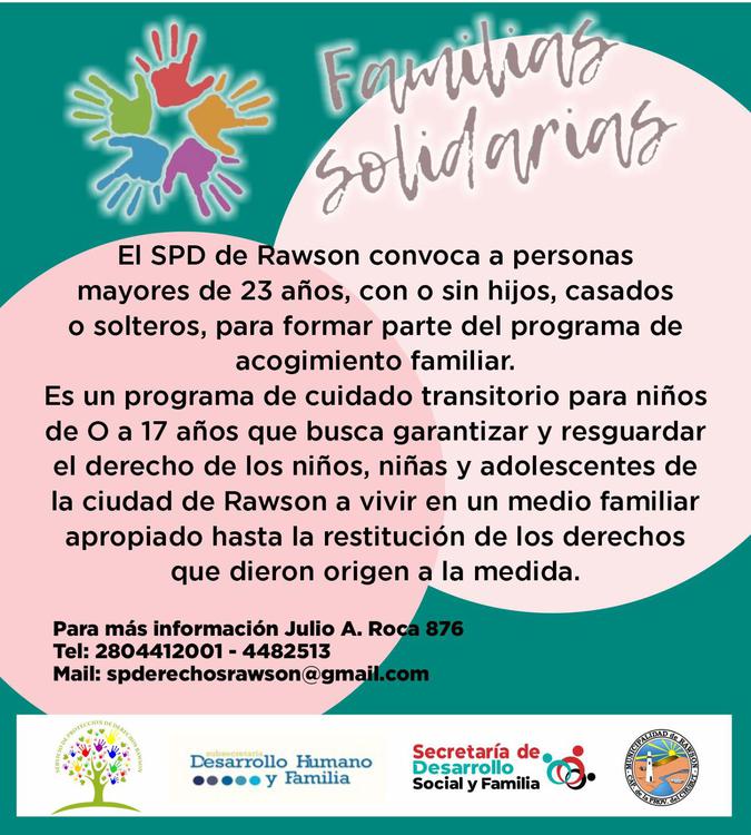 Flyer Programa Familias Solidarias