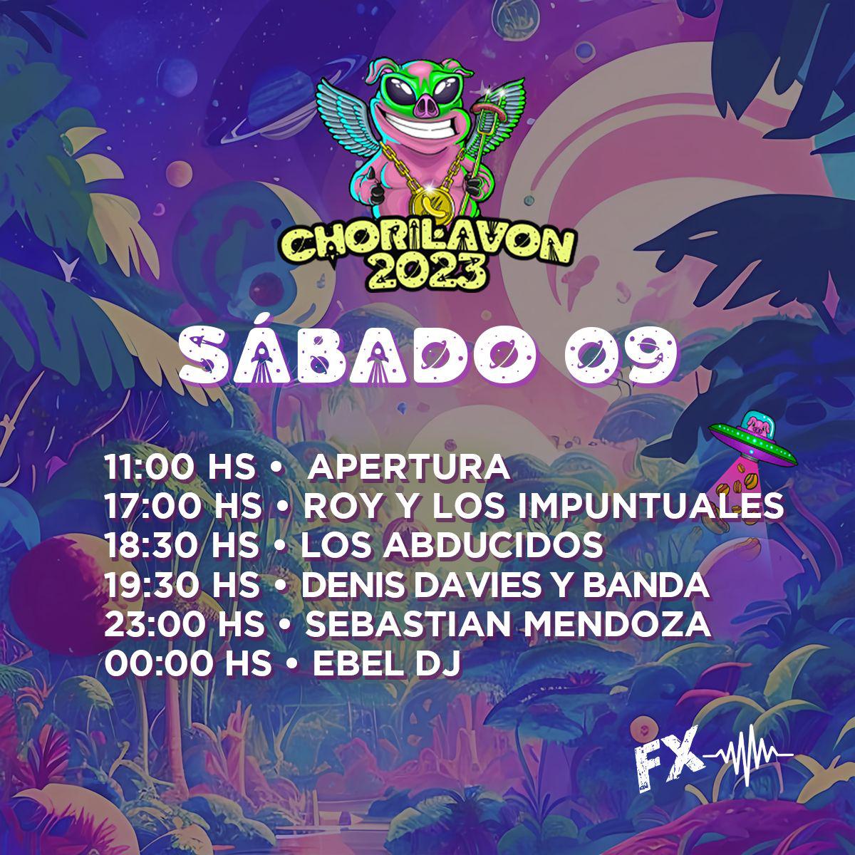 Crono Chori sábado 9