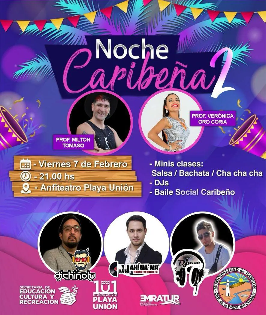 Flyer Noche Caribeña