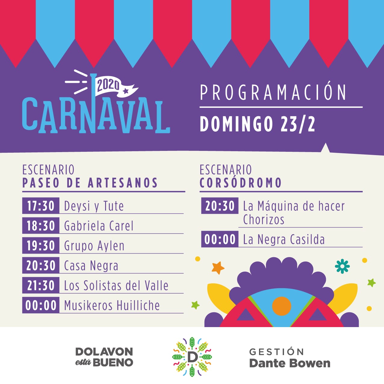 Programación domingo 23