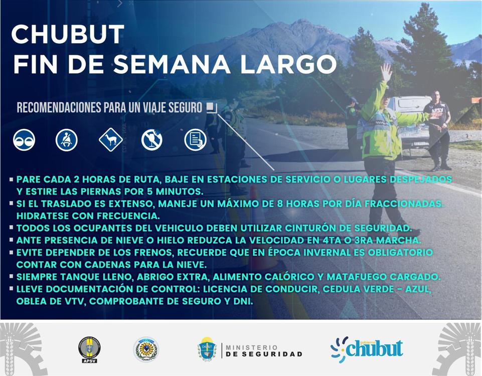 El Ministerio de Seguridad instrumentó un plan preventivo para el fin de semana largo