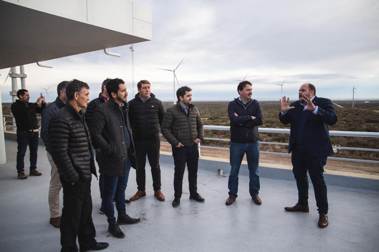 Biss recorrió el Parque Eólico Rawson con funcionarios de Nación y Provincia (3)