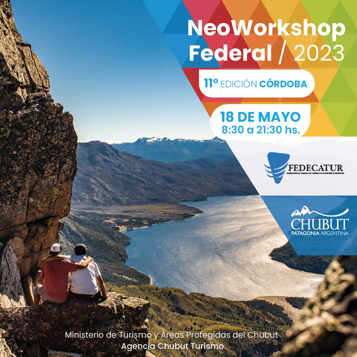 Turismo Chubut participará de una nueva edición del NeoWorkshop Federal en Córdoba