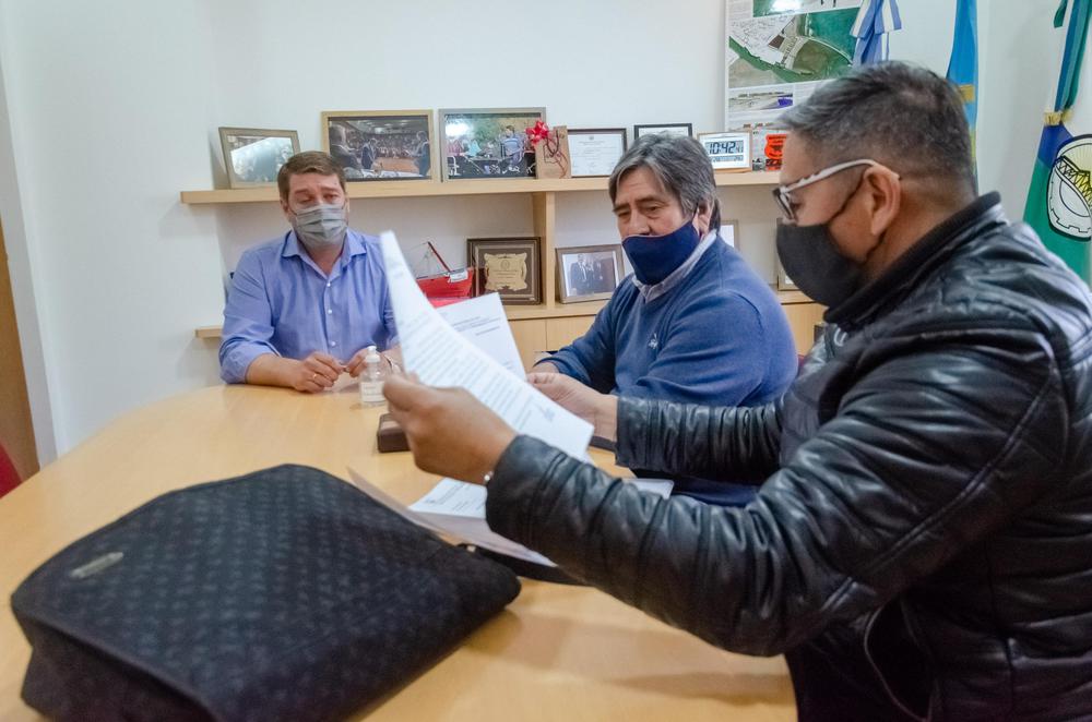 005 - Damian Biss recibe a referentes de Sitravich - Olimpiadas viales