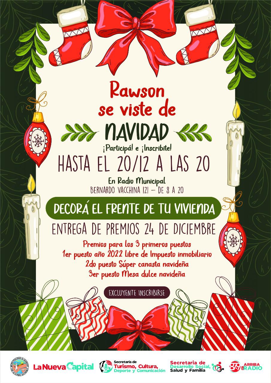 Flayer Rawson se viste de Navidad