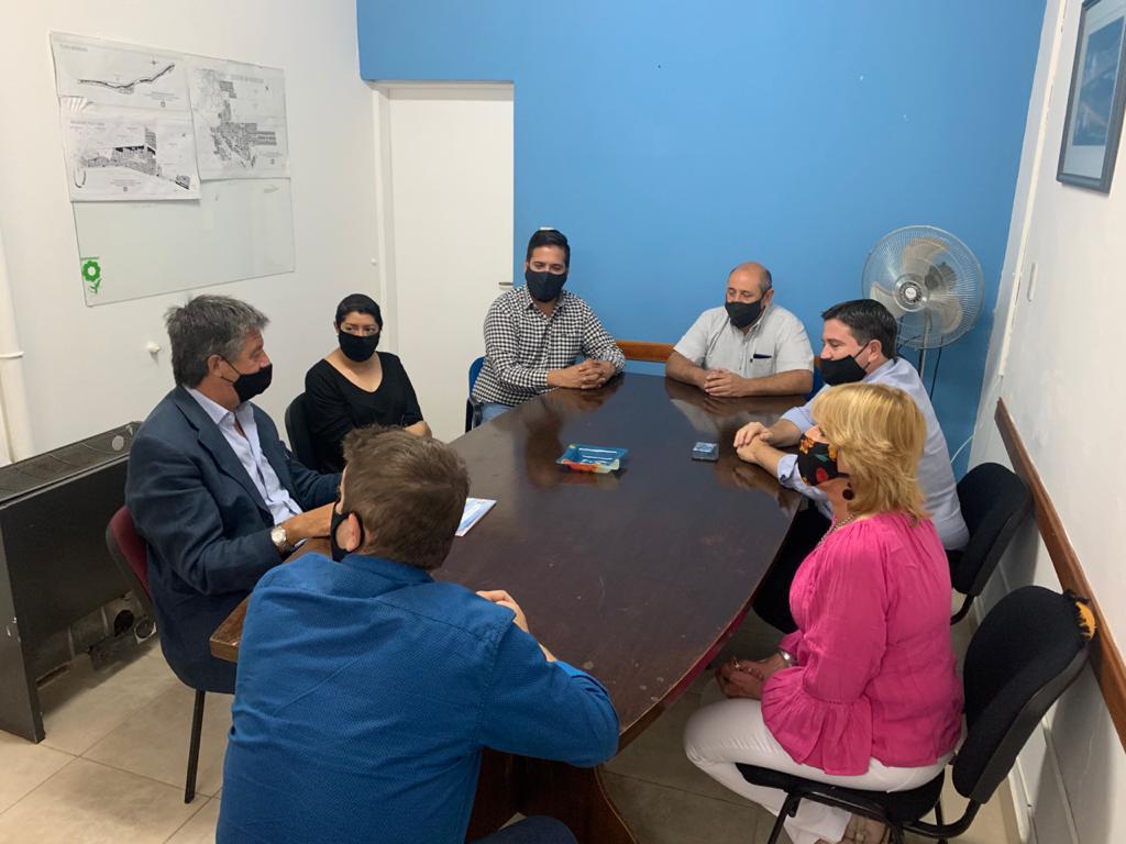 Menna con concejales de Rawson