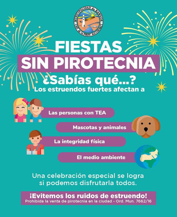 Flyer Fiestas sin pirotecnia