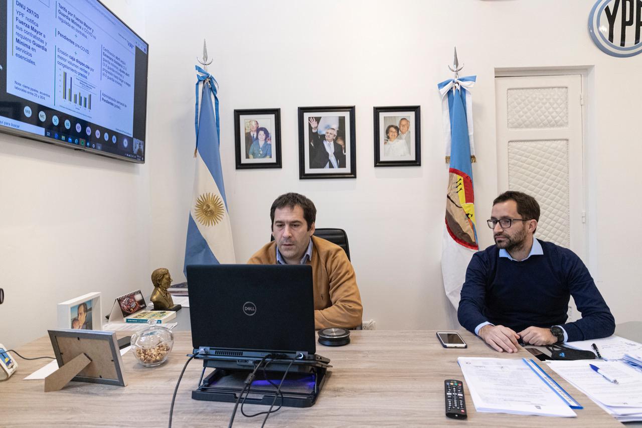 Luque con Issa Pfister
