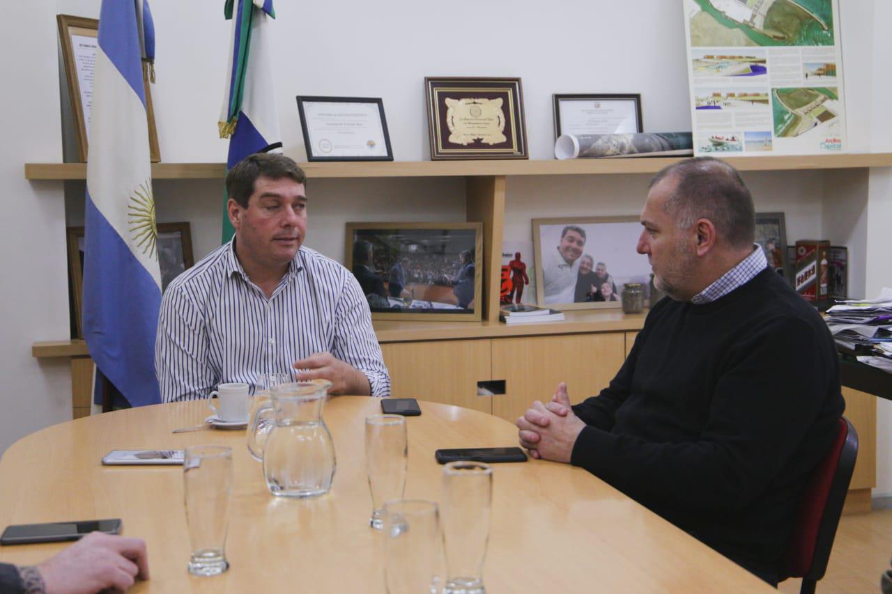 Damián Biss junto a Hernán Rossi