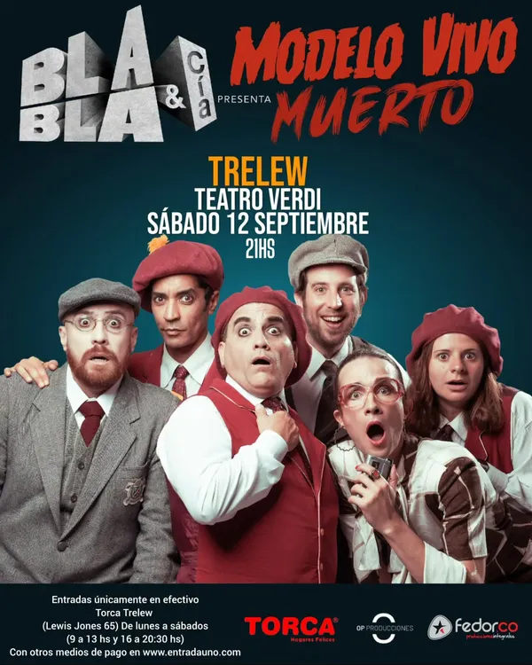 Modelo vivo muerto en Trelew