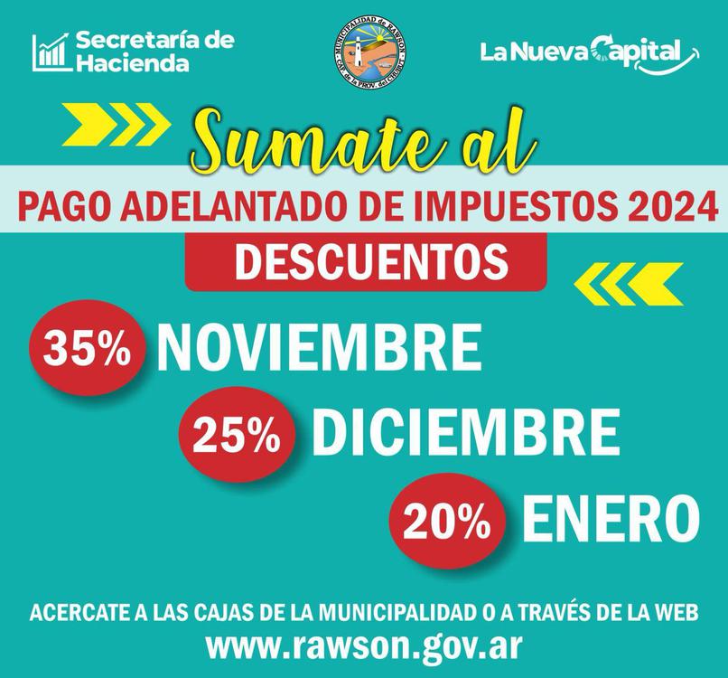 Pago adelantado de impuestos 2024