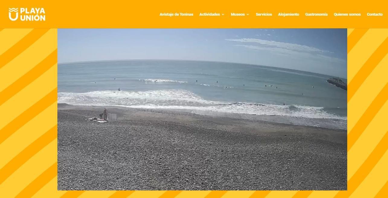 Cámara en vivo de la página digital de Playa Unión