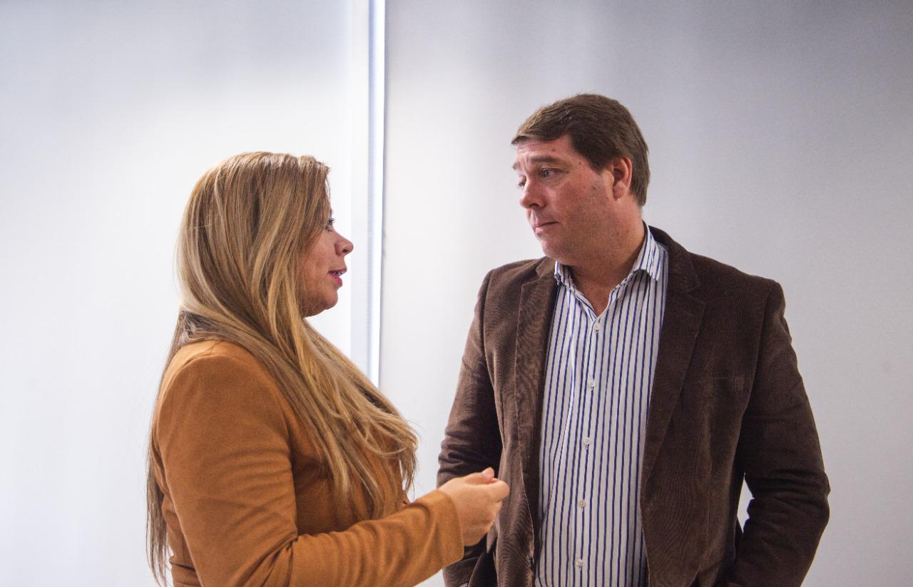 Damián Biss junto a Cynthia Gelvez
