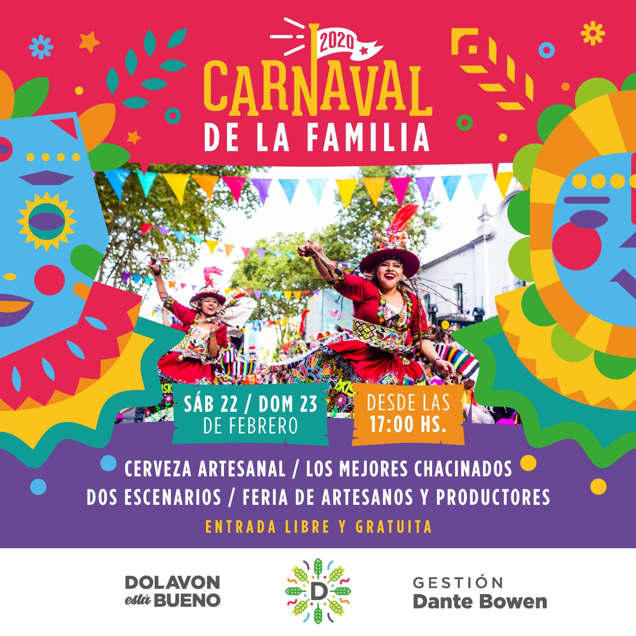 Flyer carnaval de la familia