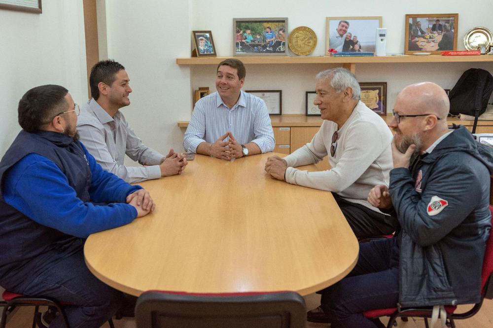 Biss se reunió con el secretario general del Sindicato de Empleados de Comercio, Alfredo Béliz