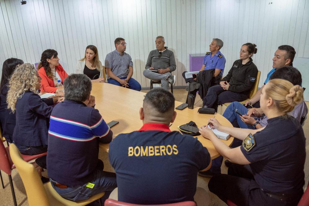 La Municipalidad de Rawson coordina con instituciones y fuerzas de seguridad el operativo para la llegada de la Copa del Mundo