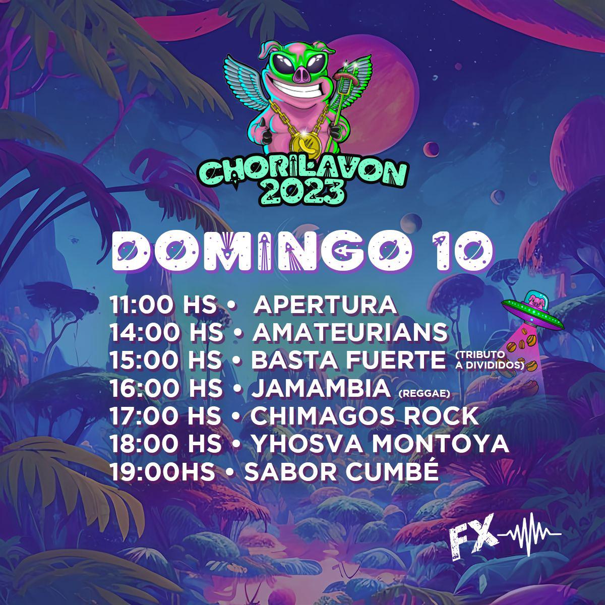 Crono Chori domingo 10