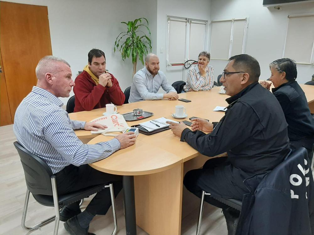 Reunión con Policía y Fiscalía