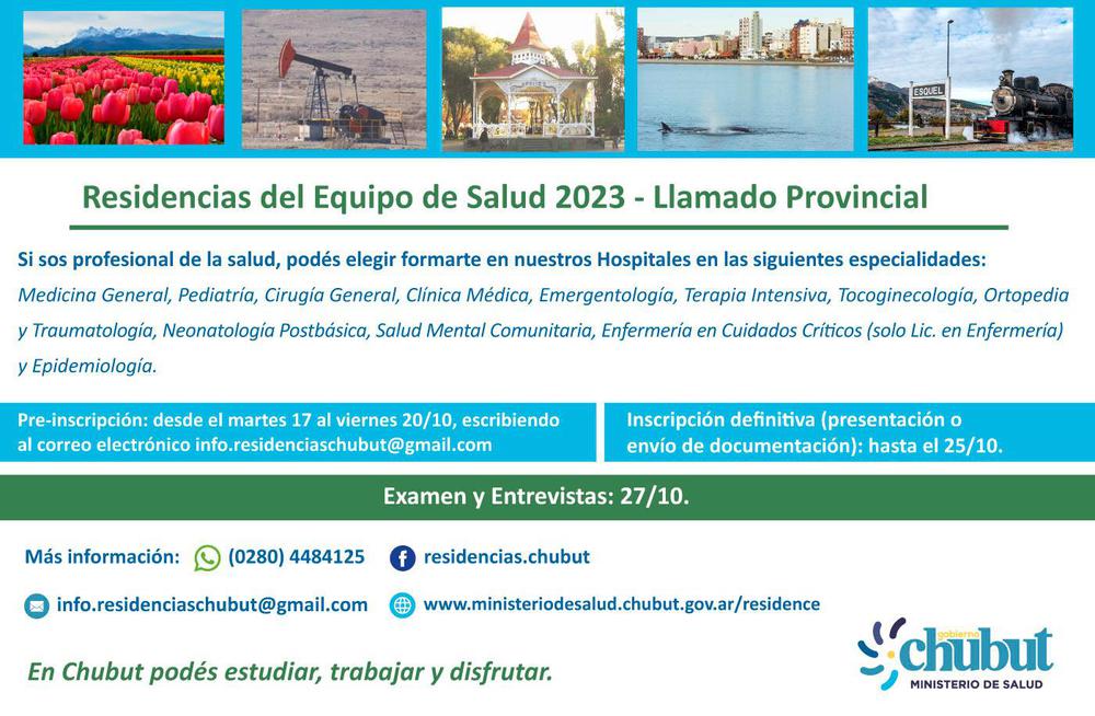 Foto - Llamado provincial residencias de salud 2023