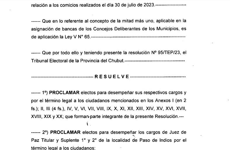 Proclamación
