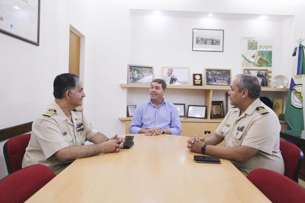 Biss se reunió con Luis Alberto Gularte, prefecto de Zona Mar Argentino Norte