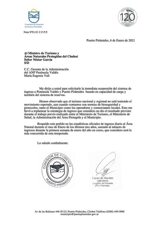 Pedido Pirámides Turismo