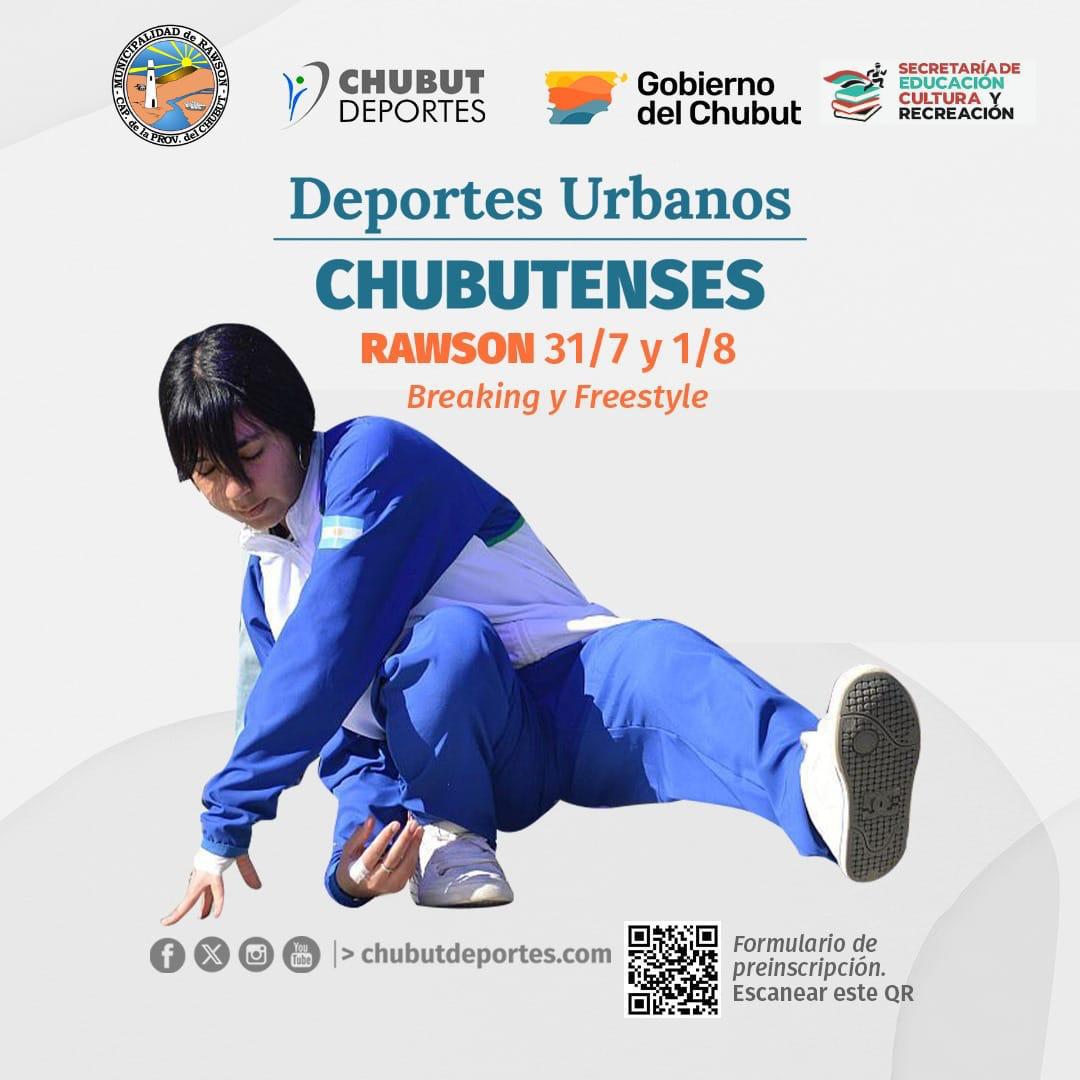 Flyer Deportes Urbanos Chubutenses