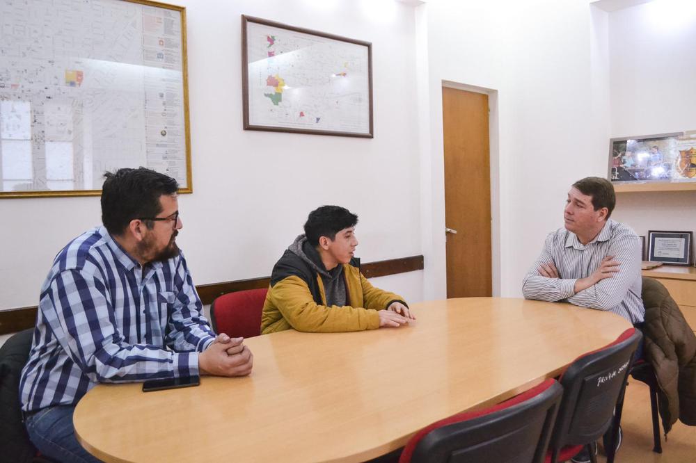 Biss y Holley conversaron con el joven Gonzalo Díaz