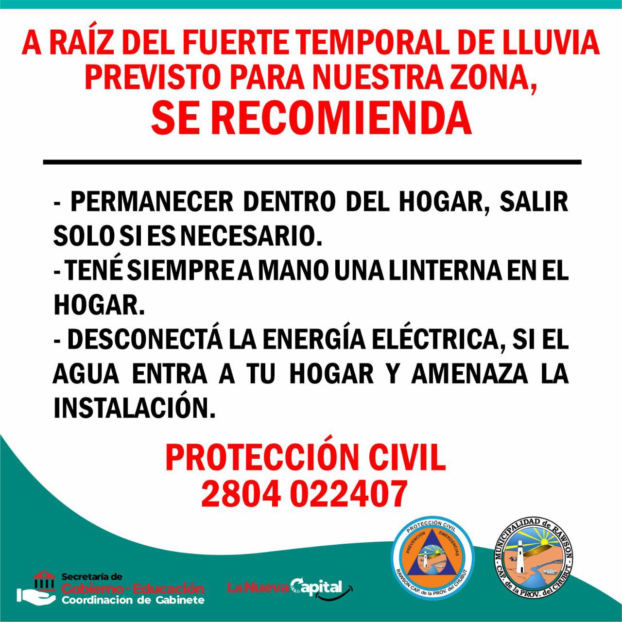 Recomendaciones ante las fuertes lluvias (2)