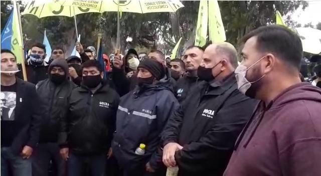 Protesta UOCRA Madryn