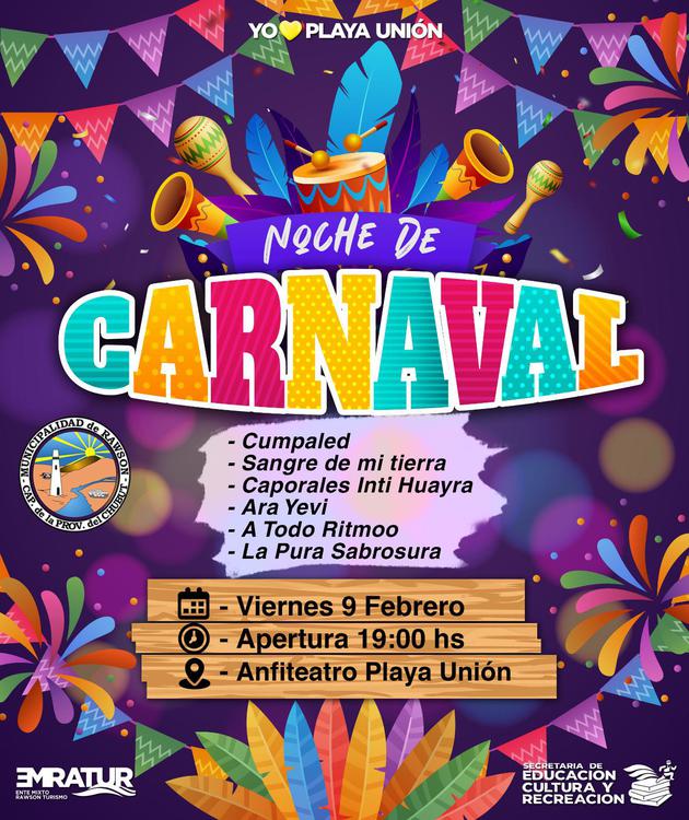 Flyer Noche de Carnaval