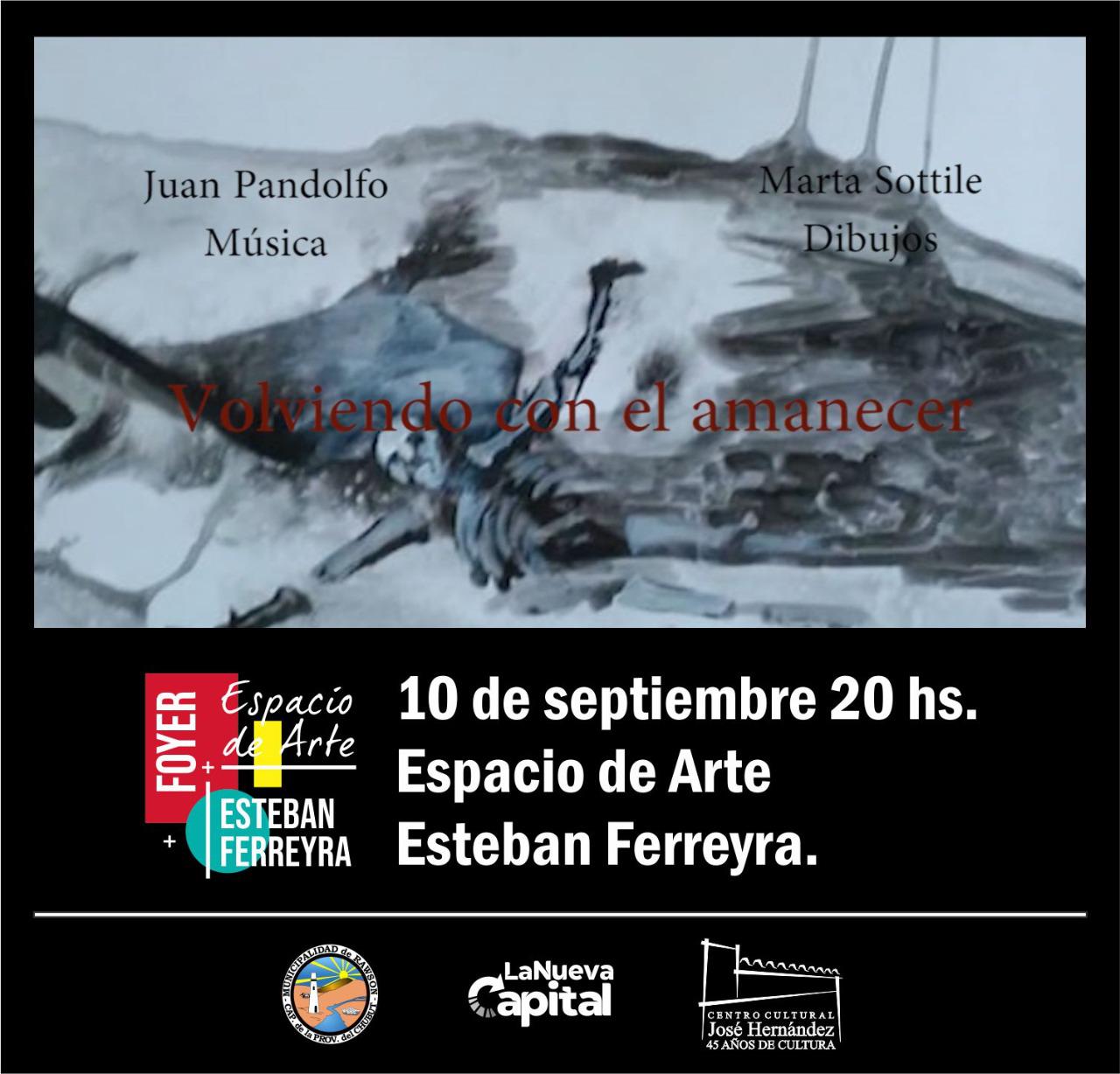 Flyer - Muestra Plástica Volviendo con el Amanecer.