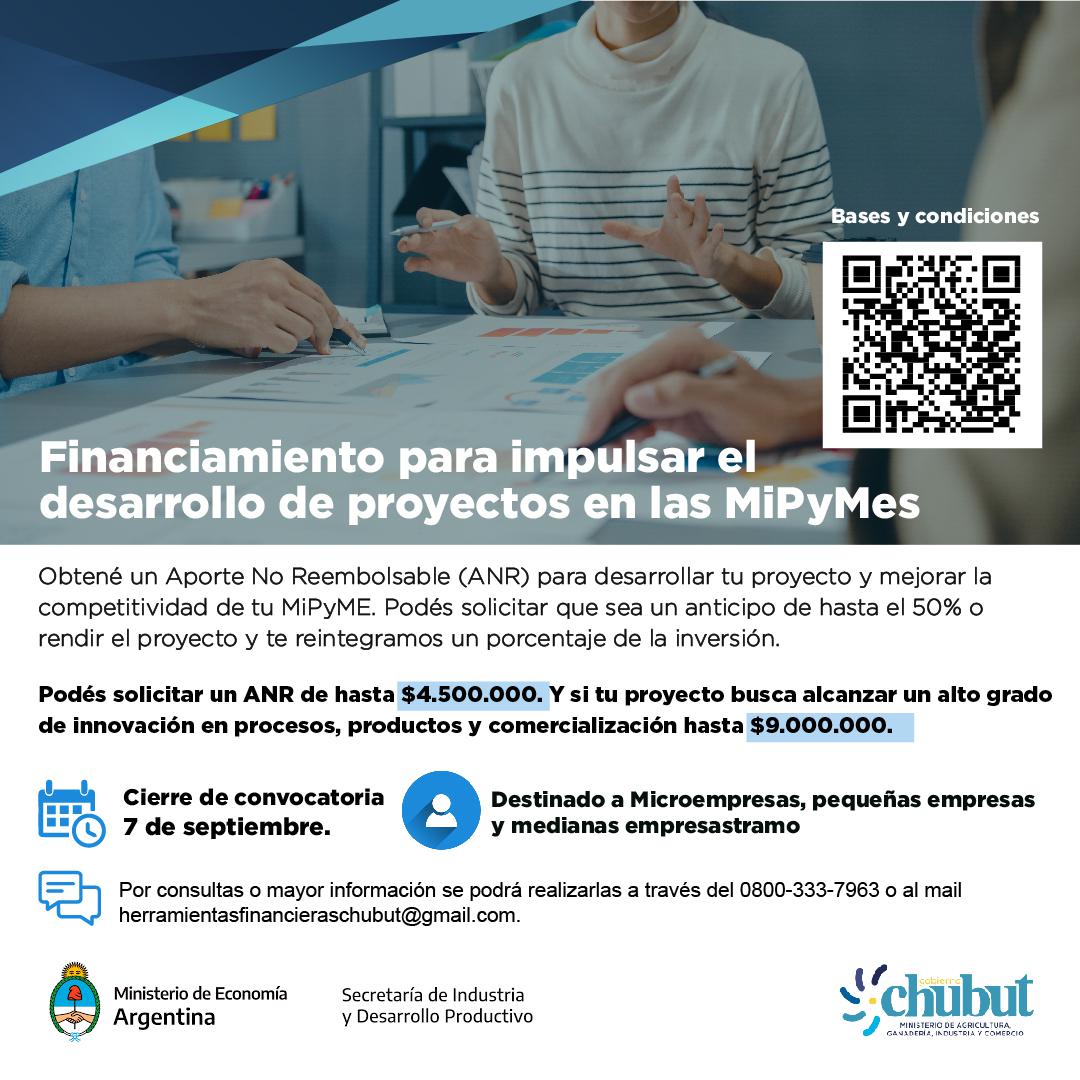 El Gobierno del Chubut convoca a MiPyMes a participar del Programa de Apoyo a la Competitividad